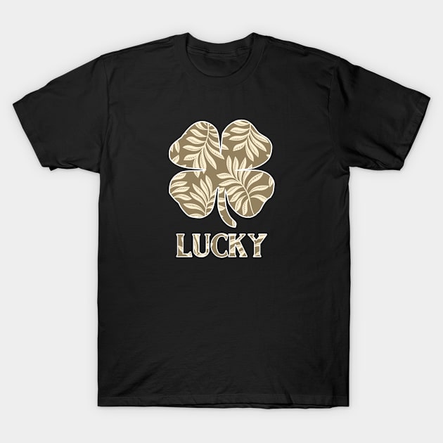 Lucky Luck Of The Irish Lass Shamrock T-Shirt by SpaceManSpaceLand